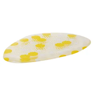 1 Pair Anti-Slip Silica Half Insoles High Heel Invisible Forefoot Pad Yellow