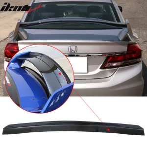 2012-2015 Honda Civic Smoke Top Gurney Flap Trunk Spoiler Wing Acrylic