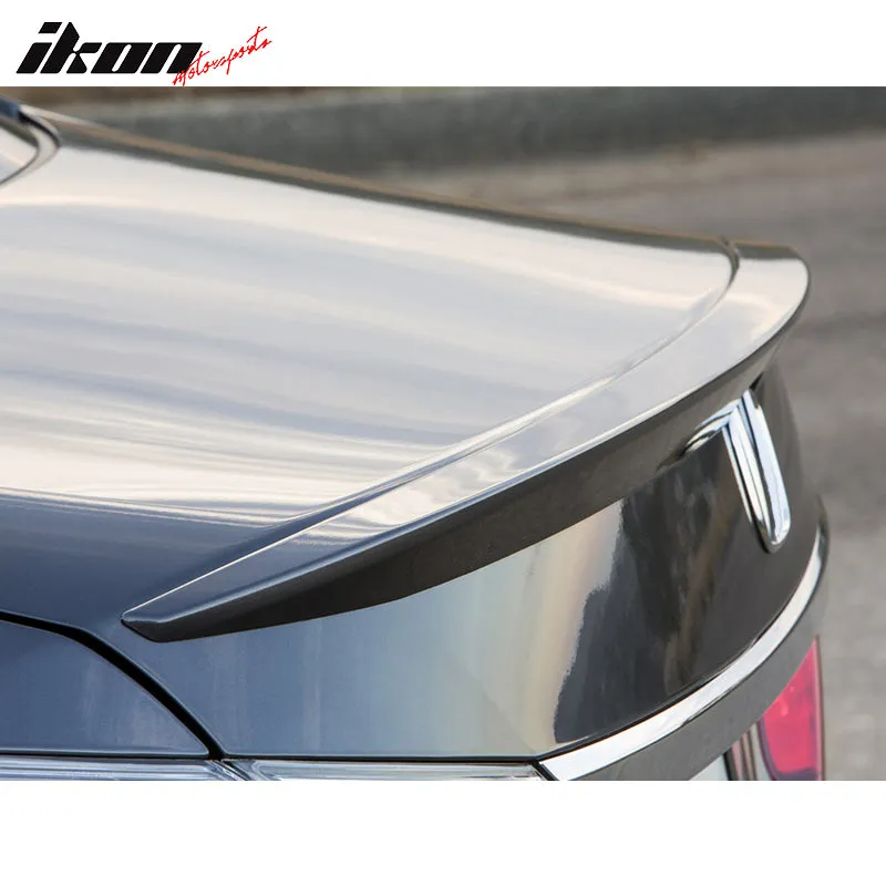 2013-2017 Honda Accord 9th Sedan Unpainted Trunk Spoiler ABS Plastic