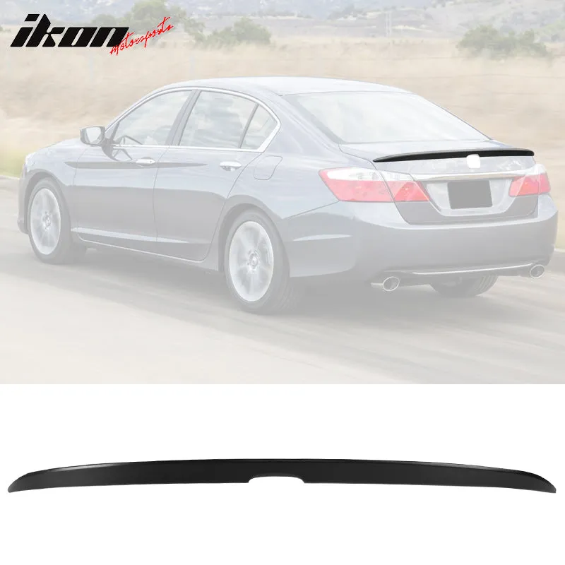 2013-2017 Honda Accord 9th Sedan Unpainted Trunk Spoiler ABS Plastic