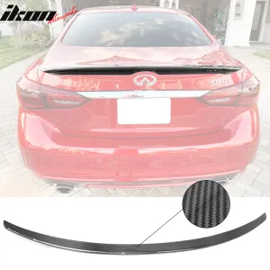 2014-2024 Infiniti Q50 Sedan OE Factory Trunk Spoiler Carbon Fiber