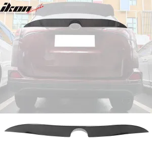 2016-2018 Toyota Rav4 IKON Carbon Fiber Print Trunk Spoiler Lip ABS