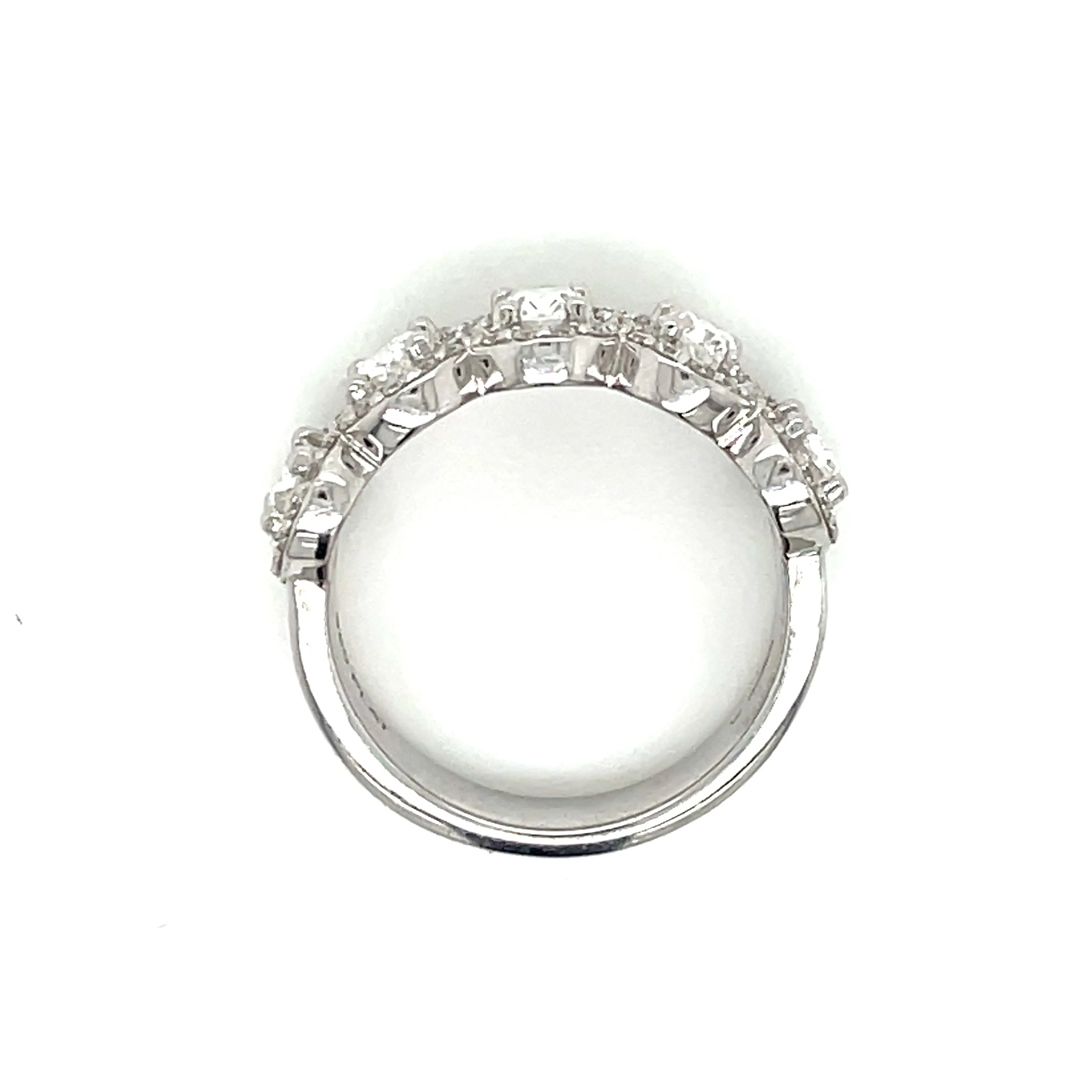 5 Stone 1.51ct Earth Grown Diamond Oval Halo Band