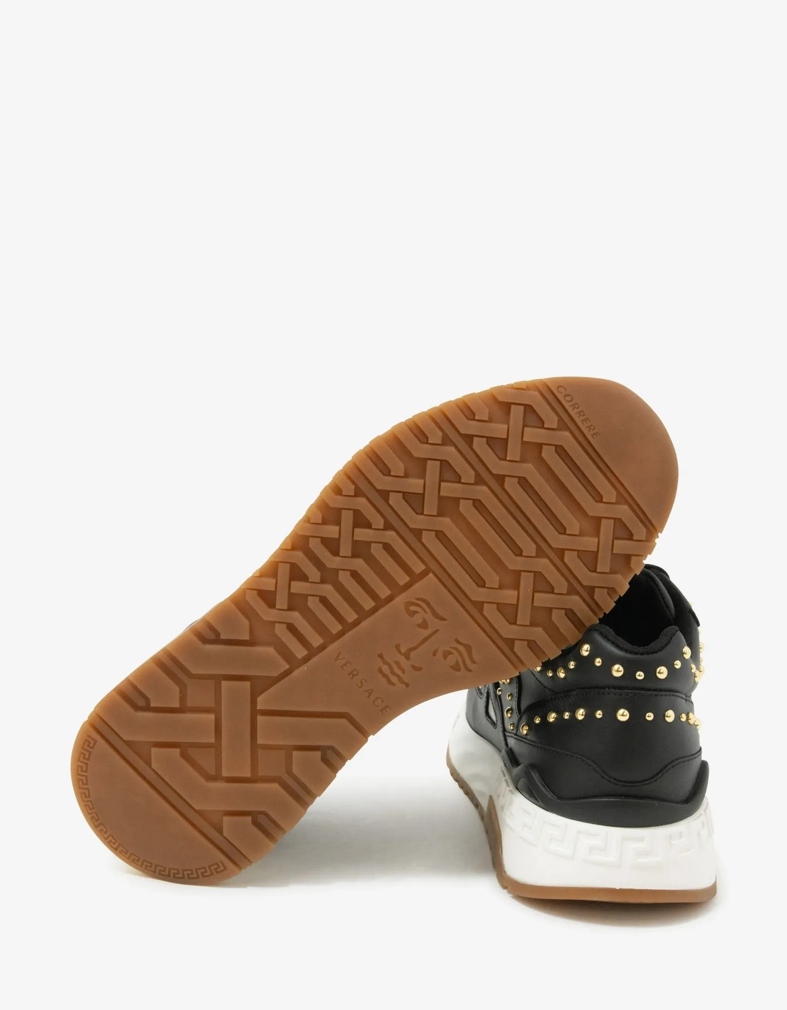 Achilles Black Studded Trainers -