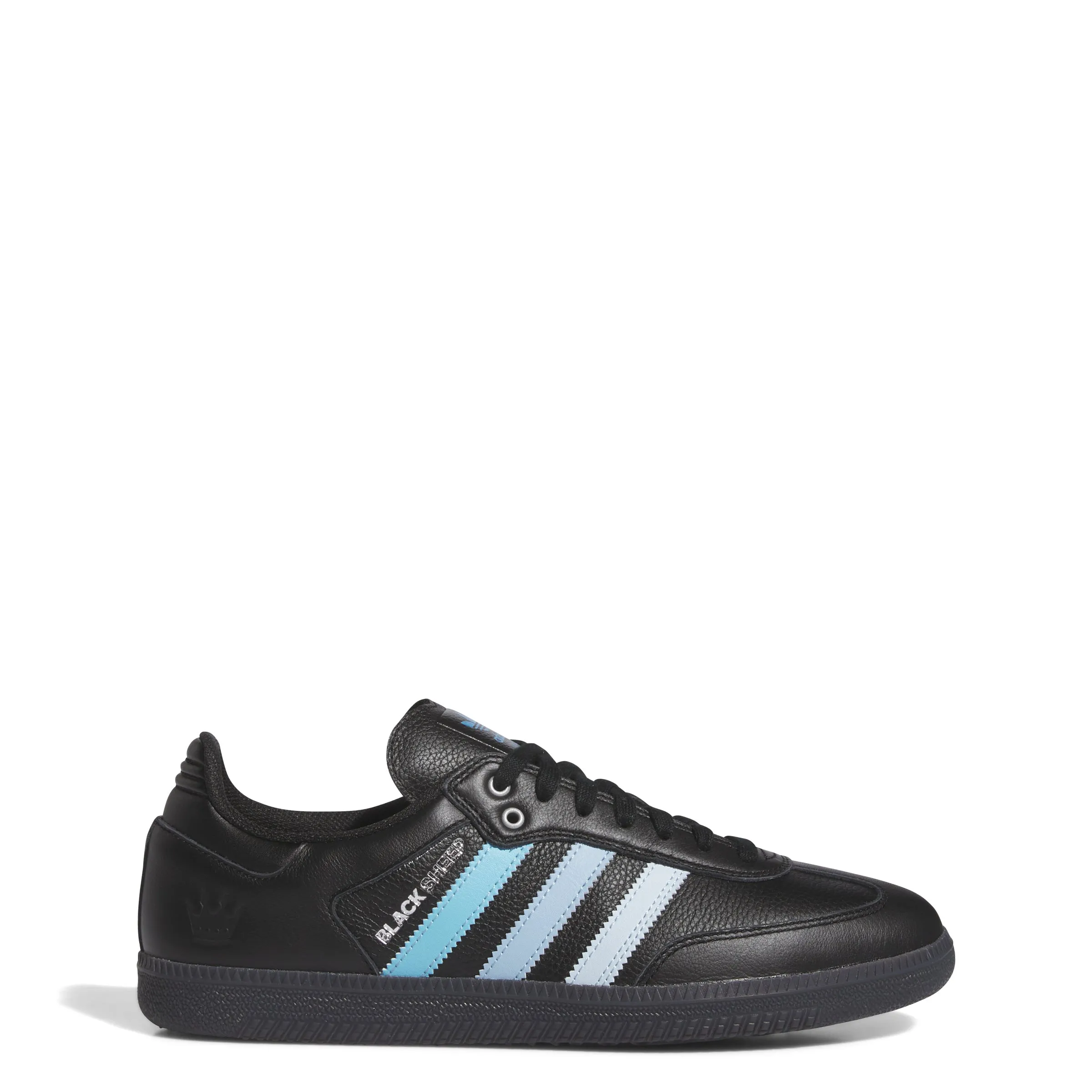 Adidas Charlotte FC x Black Sheep Samba ADV Shoes-Core Black/Cloud White/Ice Blue