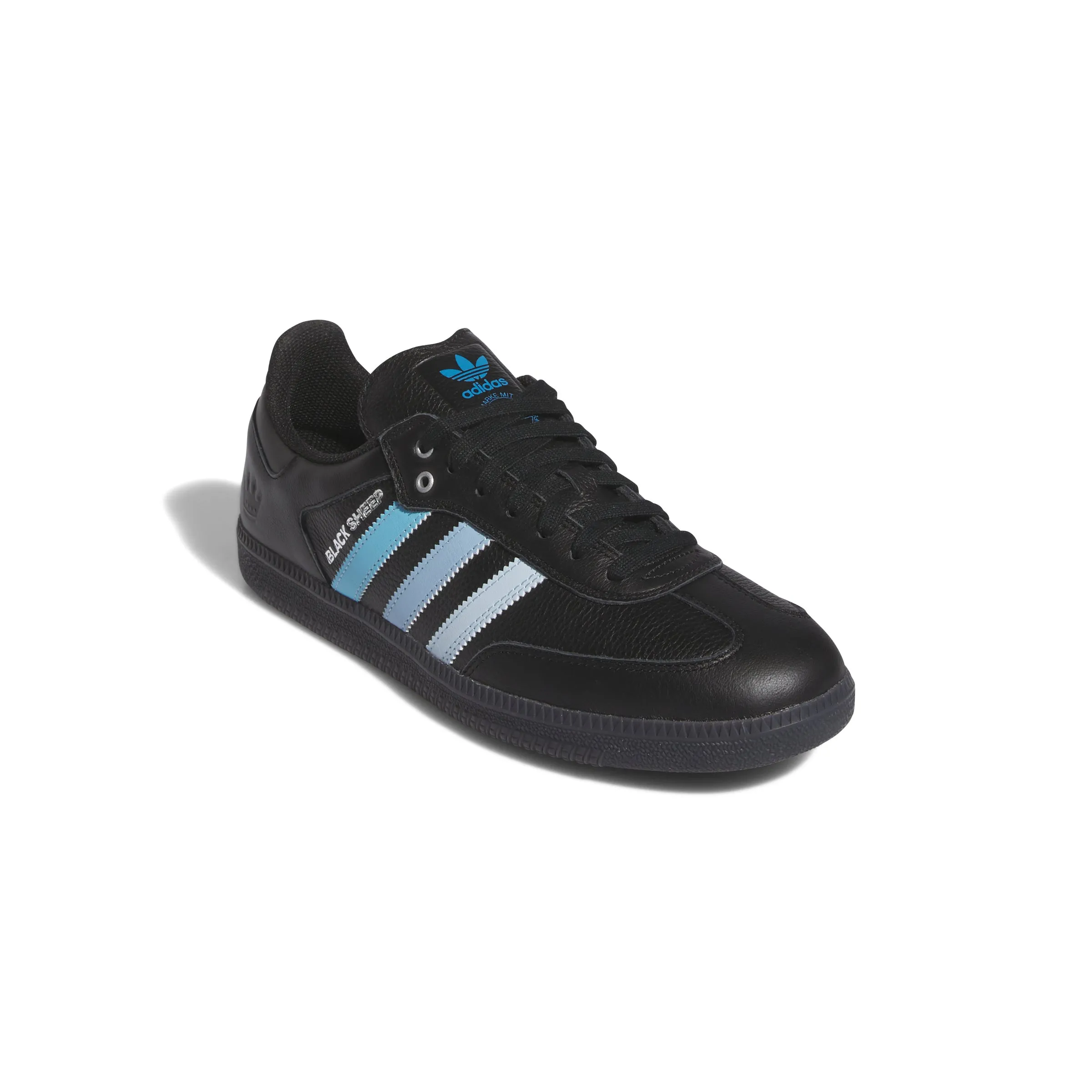 Adidas Charlotte FC x Black Sheep Samba ADV Shoes-Core Black/Cloud White/Ice Blue