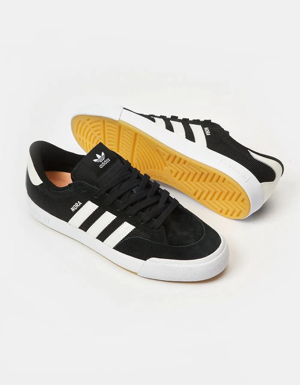 adidas Nora Skate Shoes - Core Black/Zero Metallic/Spark