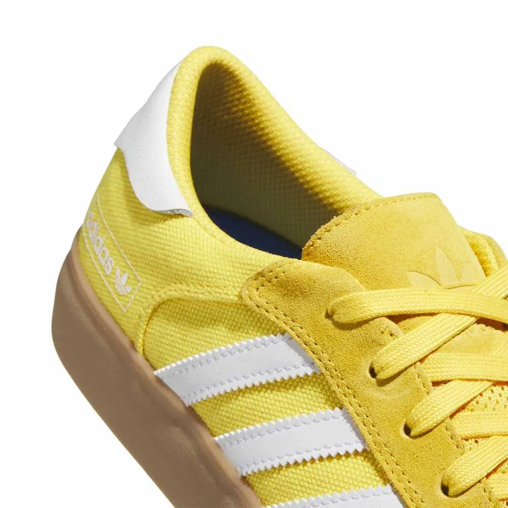 Adidas Skateboarding Matchbreak Super Bold Gold Feather White Gum Skate Shoes