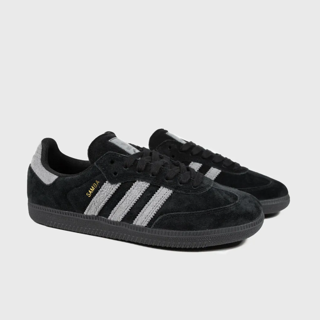 Adidas Skateboarding - Samba ADV Shoes - Core Black / Grey Four / Gold Metallic