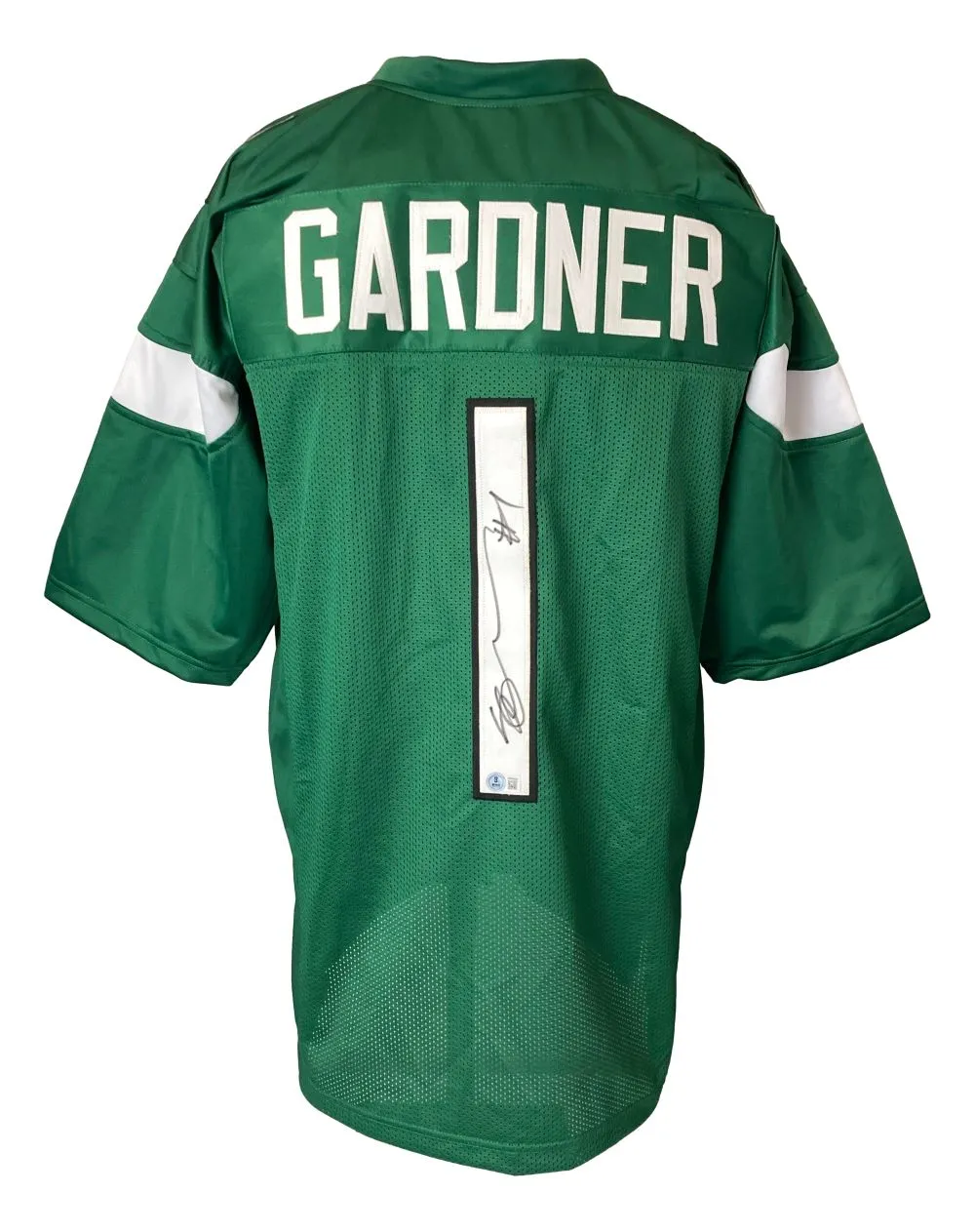 Ahmad Sauce Gardner New York Signed Green Football Jersey BAS