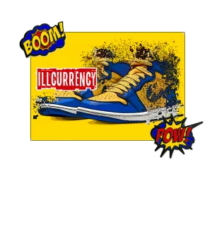 Air Jordan 1 High OG Reverse Laney (WMNS) - Royal Blue T-Shirt (Shattered Laney's)