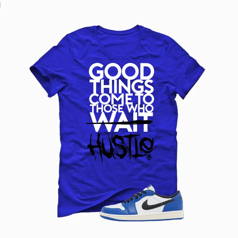 Air Jordan 1 Low OG Game Royal Royal Blue T-Shirt (Good Things)| illcurrency