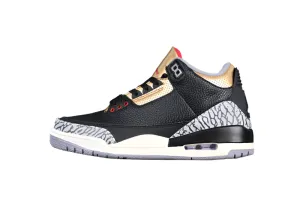 AIR JORDAN 3 RETRO BLACK/FIRE RED/METALLIC GOLD/CEMENT GREY