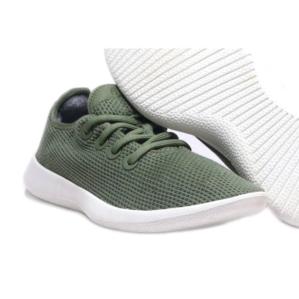 Allbirds Tree Runners Sport Shoes Fabric Green Colour For Women