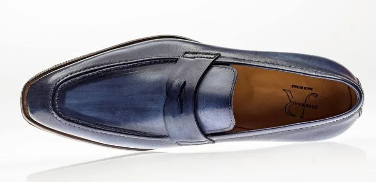 AMBERES LOAFER by JOSE REAL Made in Italy-Deep Blue