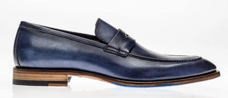 AMBERES LOAFER by JOSE REAL Made in Italy-Deep Blue