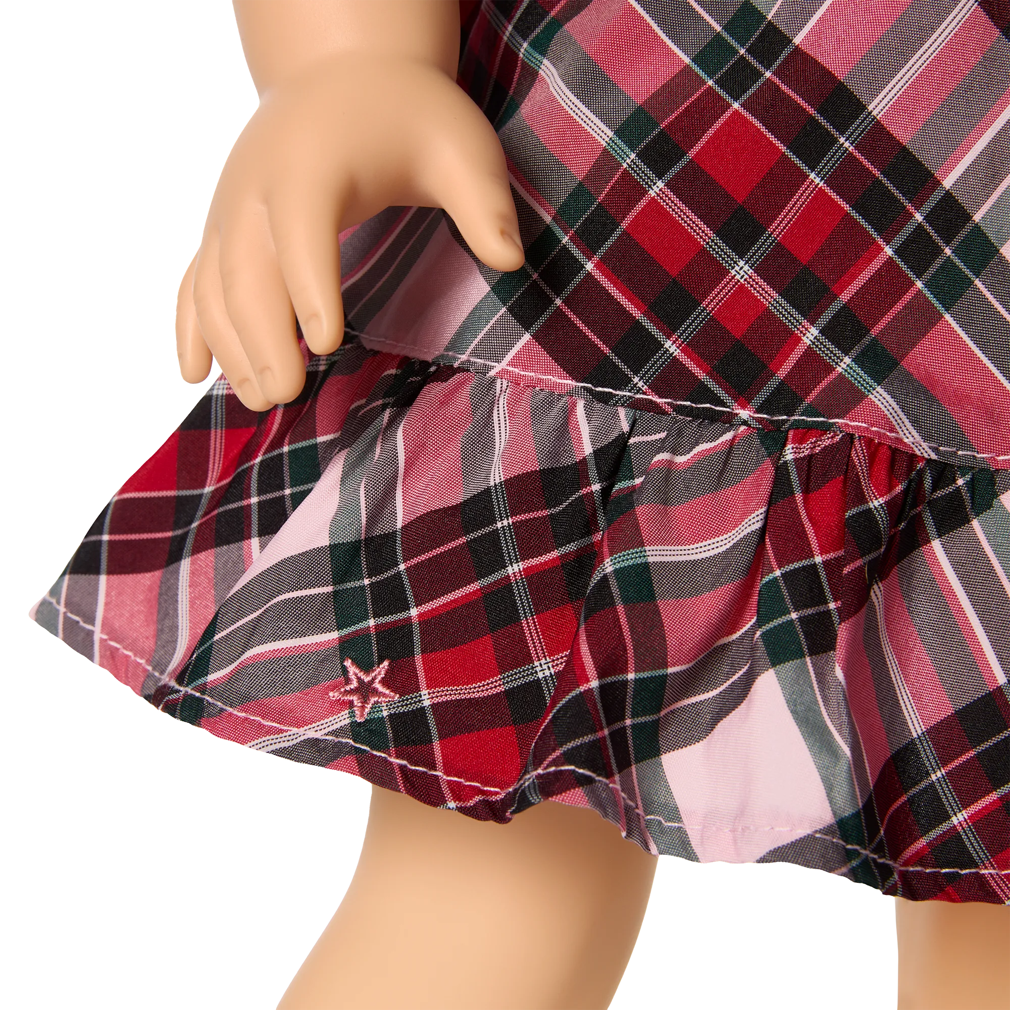 American Girl® x Janie and Jack Holiday Plaid Dress & Flats Outfit for 18-inch Dolls