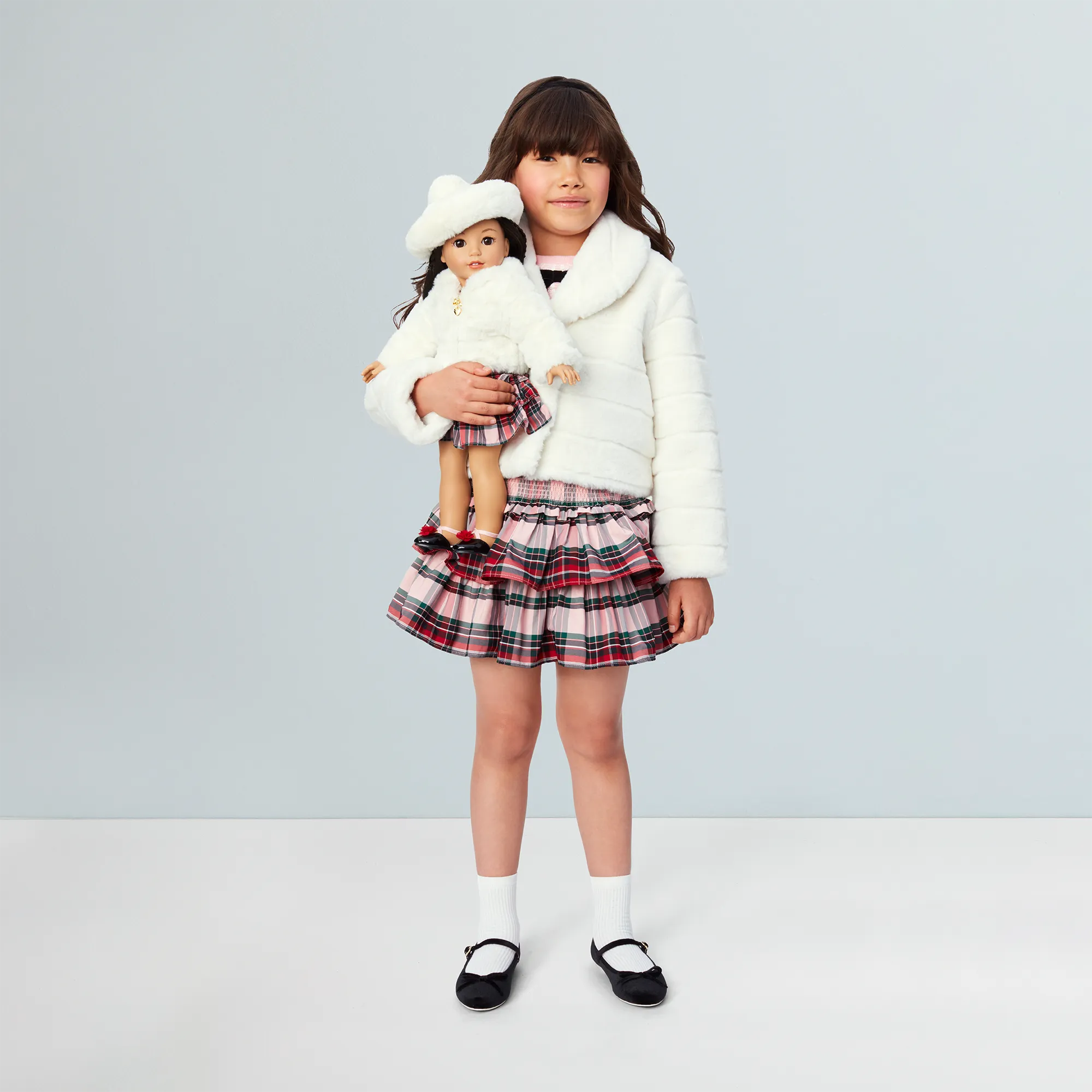 American Girl® x Janie and Jack Winter-White Jacket & Skirt Outfit for Girls & 18-inch Dolls