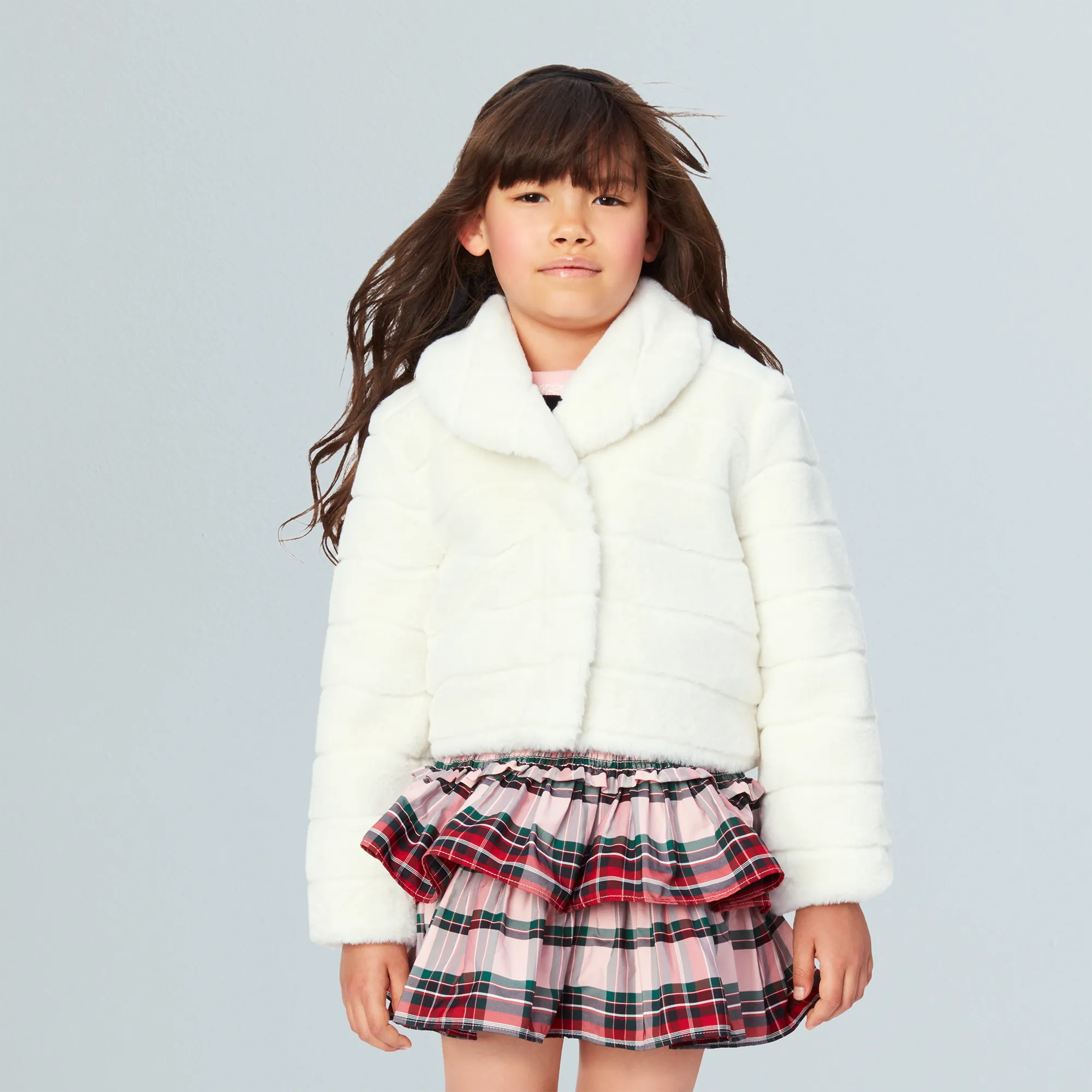 American Girl® x Janie and Jack Winter-White Jacket & Skirt Outfit for Girls & 18-inch Dolls