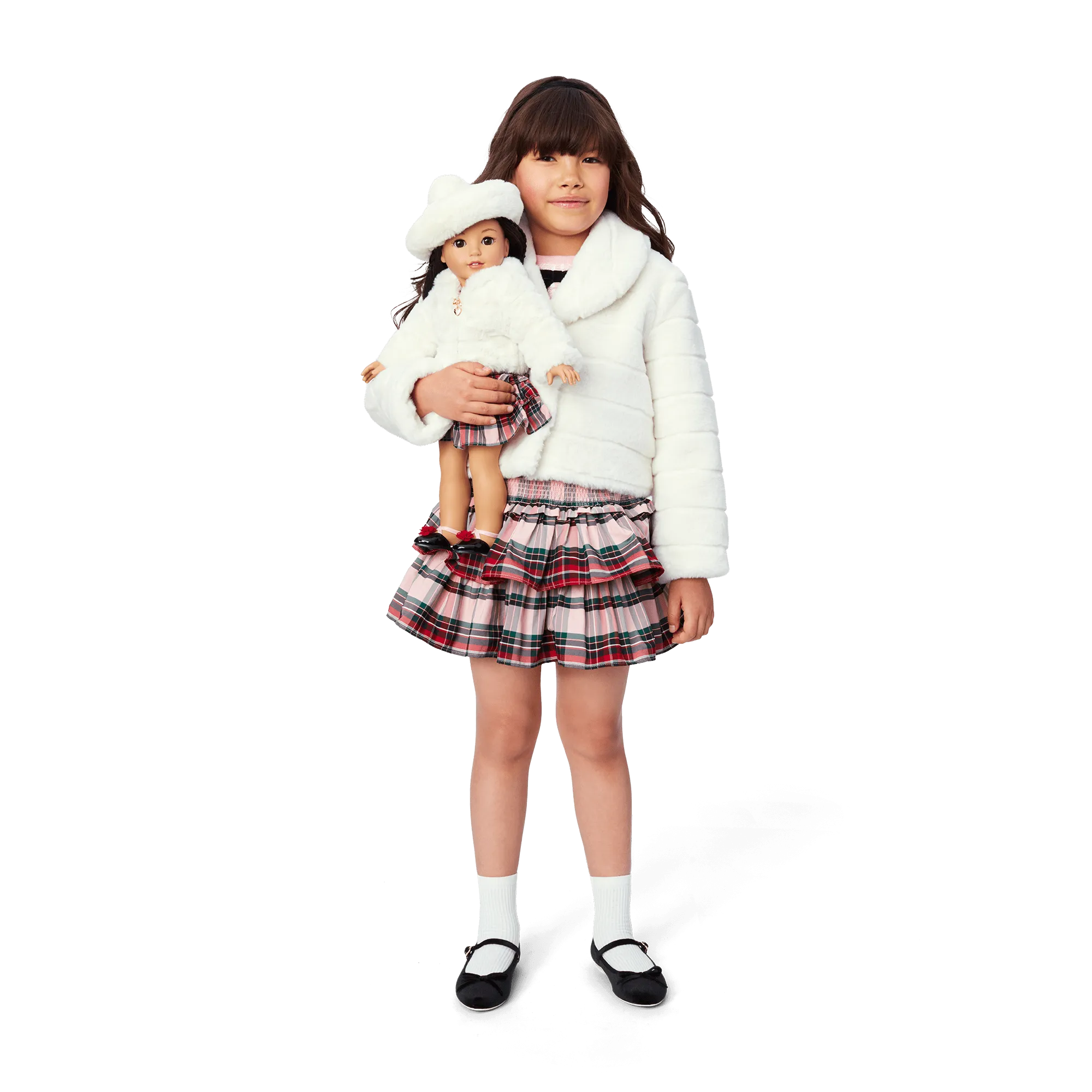 American Girl® x Janie and Jack Winter-White Jacket & Skirt Outfit for Girls & 18-inch Dolls