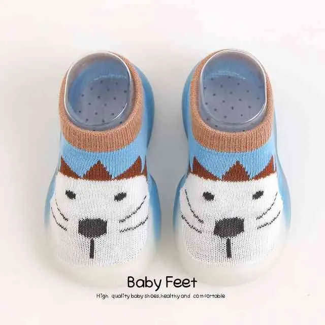 Animal Sock Shoes - Blue Otter