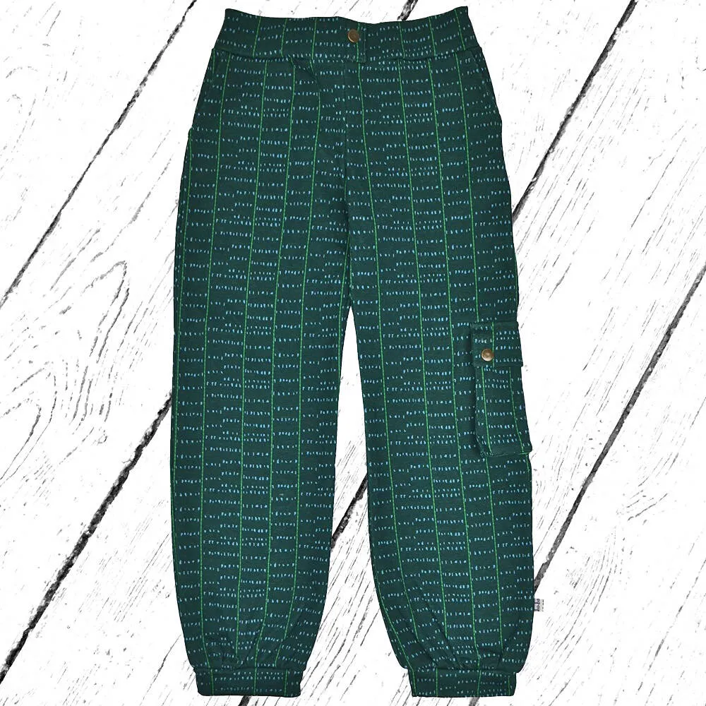 Baba Kidswear Hose Ennis Pant Jacquard Green Path