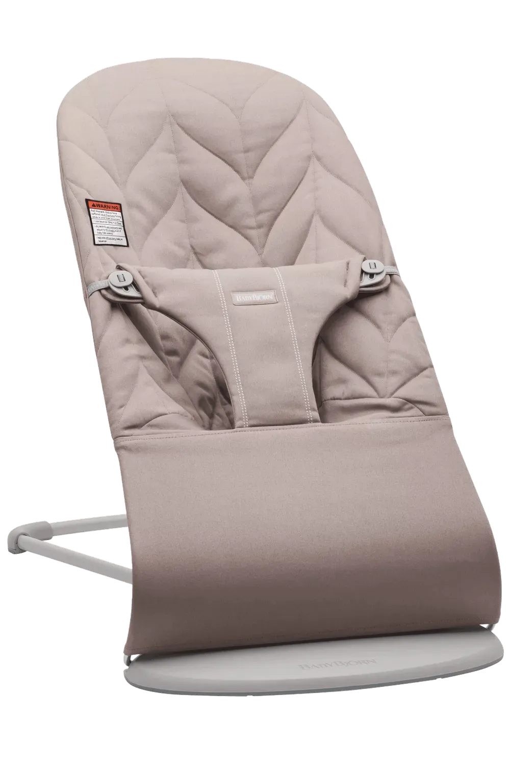 Baby Bjorn Bouncer Bliss Light Grey Frame Petal Quilt Cotton