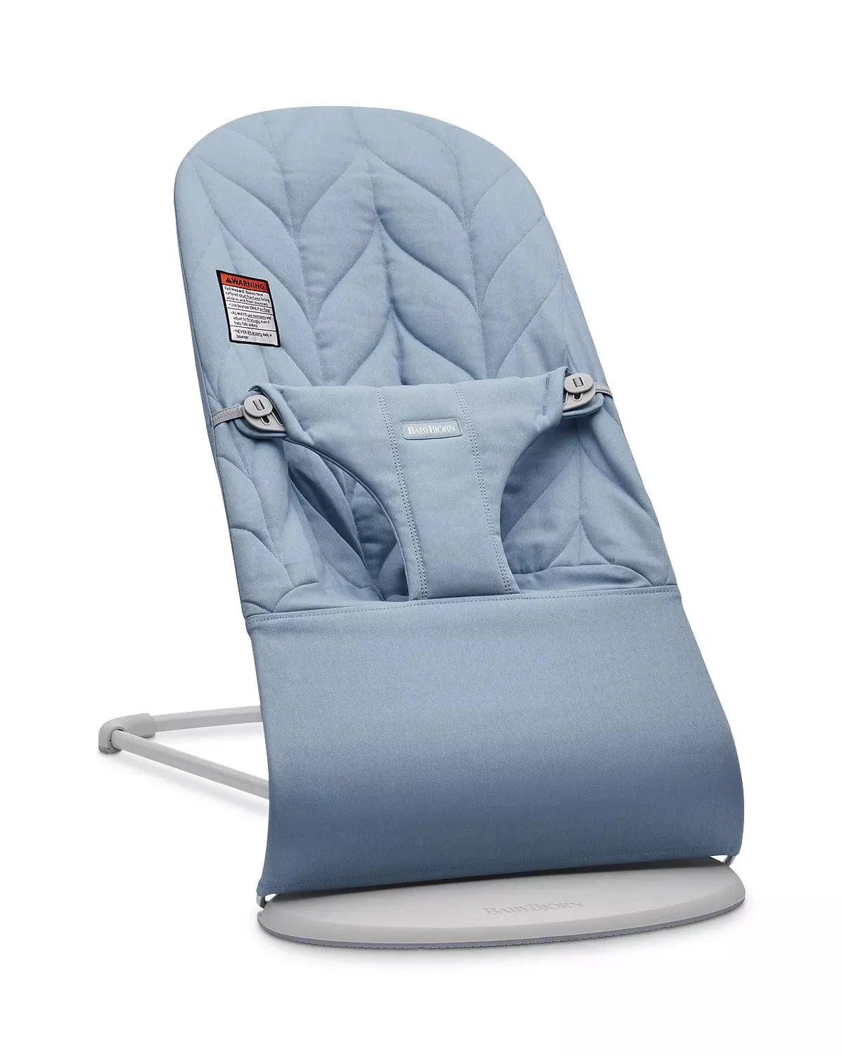 Baby Bjorn Bouncer Bliss Light Grey Frame Petal Quilt Cotton