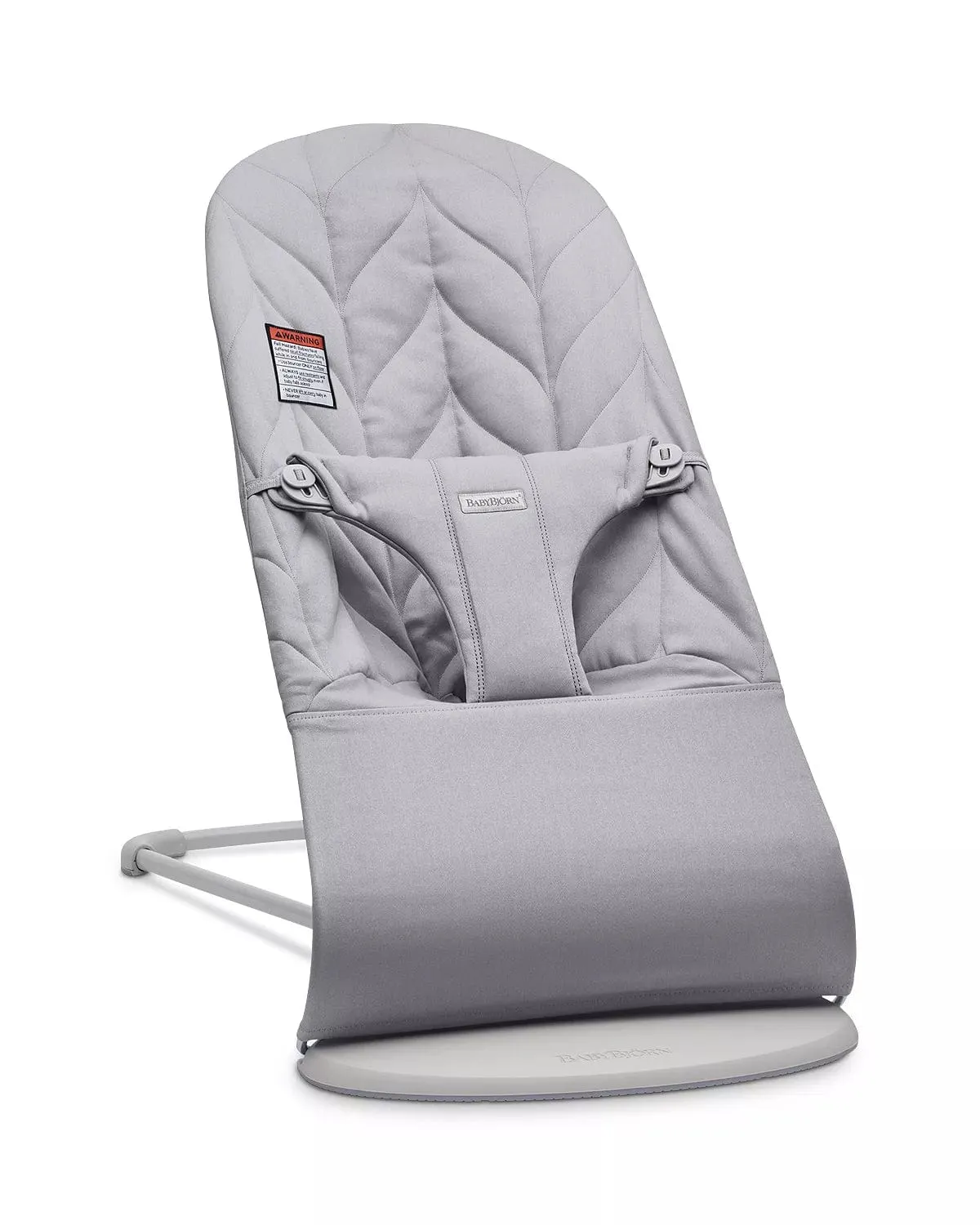 Baby Bjorn Bouncer Bliss Light Grey Frame Petal Quilt Cotton