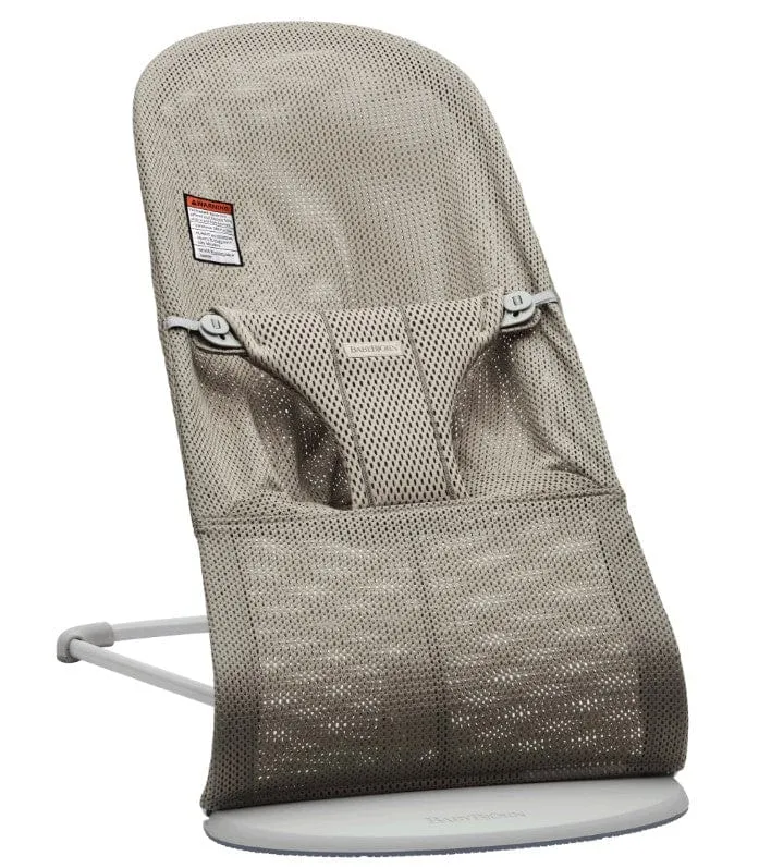 Baby Bjorn Bouncer Bliss Light Grey Frame Petal Quilt Cotton