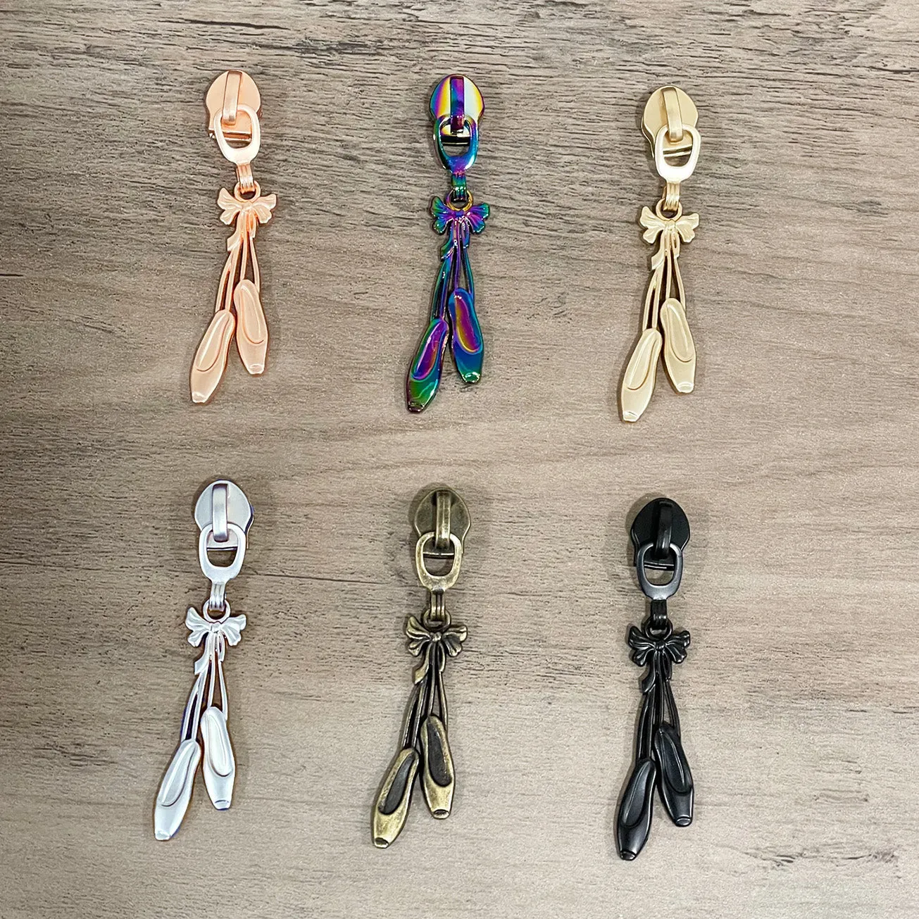 Ballet Shoes Zipper Pull