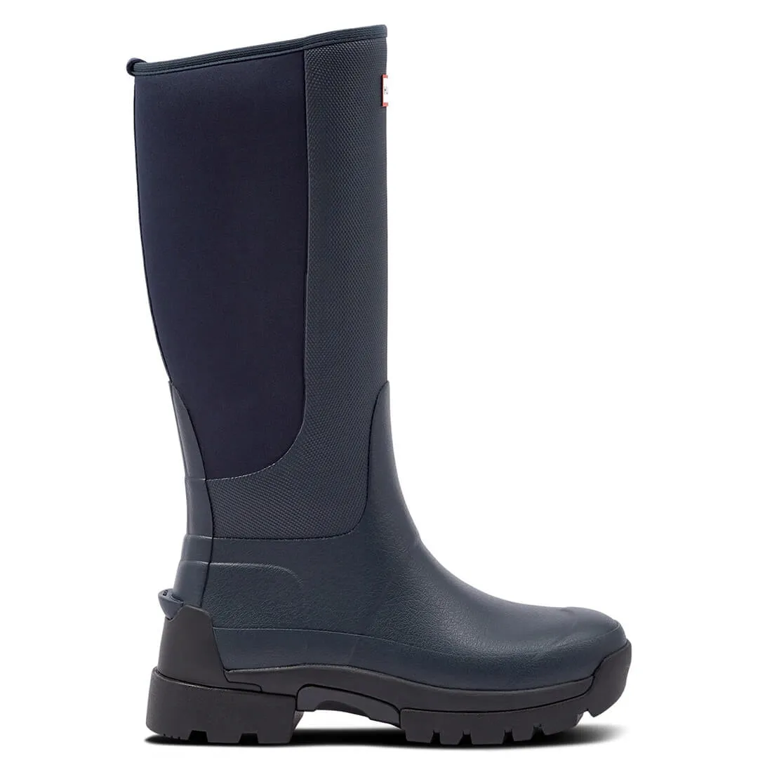 Balmoral Hybrid Ladies Tall Wellingtons - Navy by Hunter