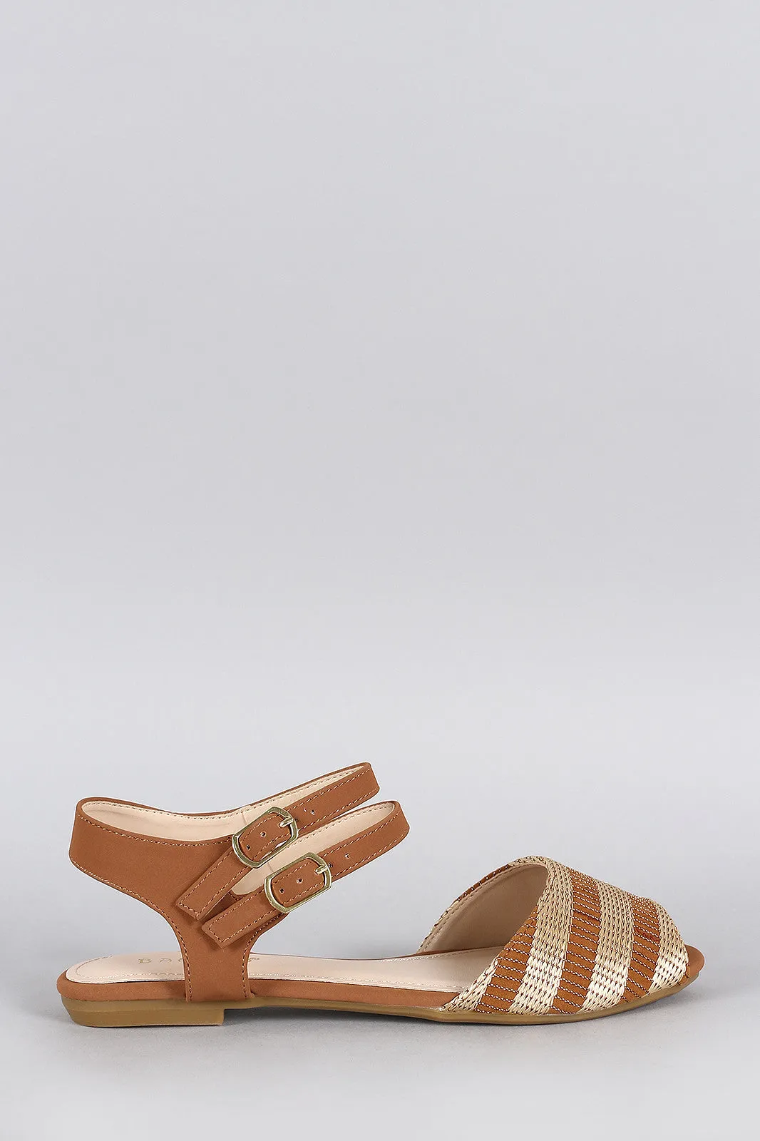 Bamboo Peep Toe Sandal