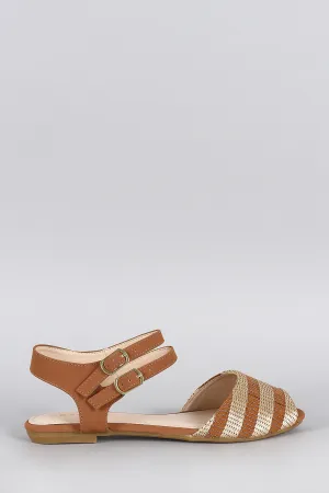 Bamboo Peep Toe Sandal