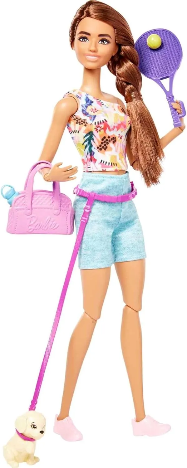 Barbie Athletic Trainer with Outdoor Equipment for girls