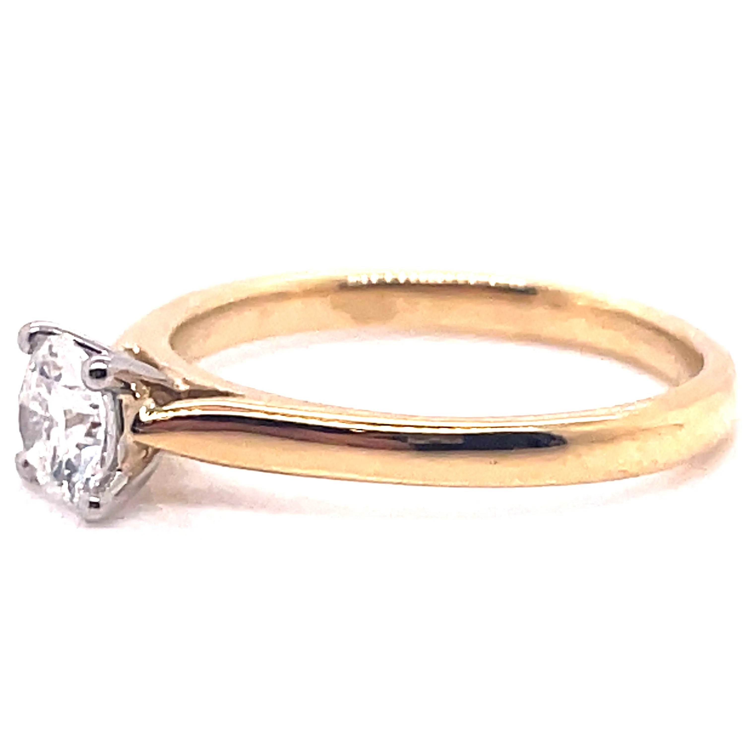 Bella - 18ct Yellow Gold .50ct Solitaire Earth Grown Diamond Engagement Ring