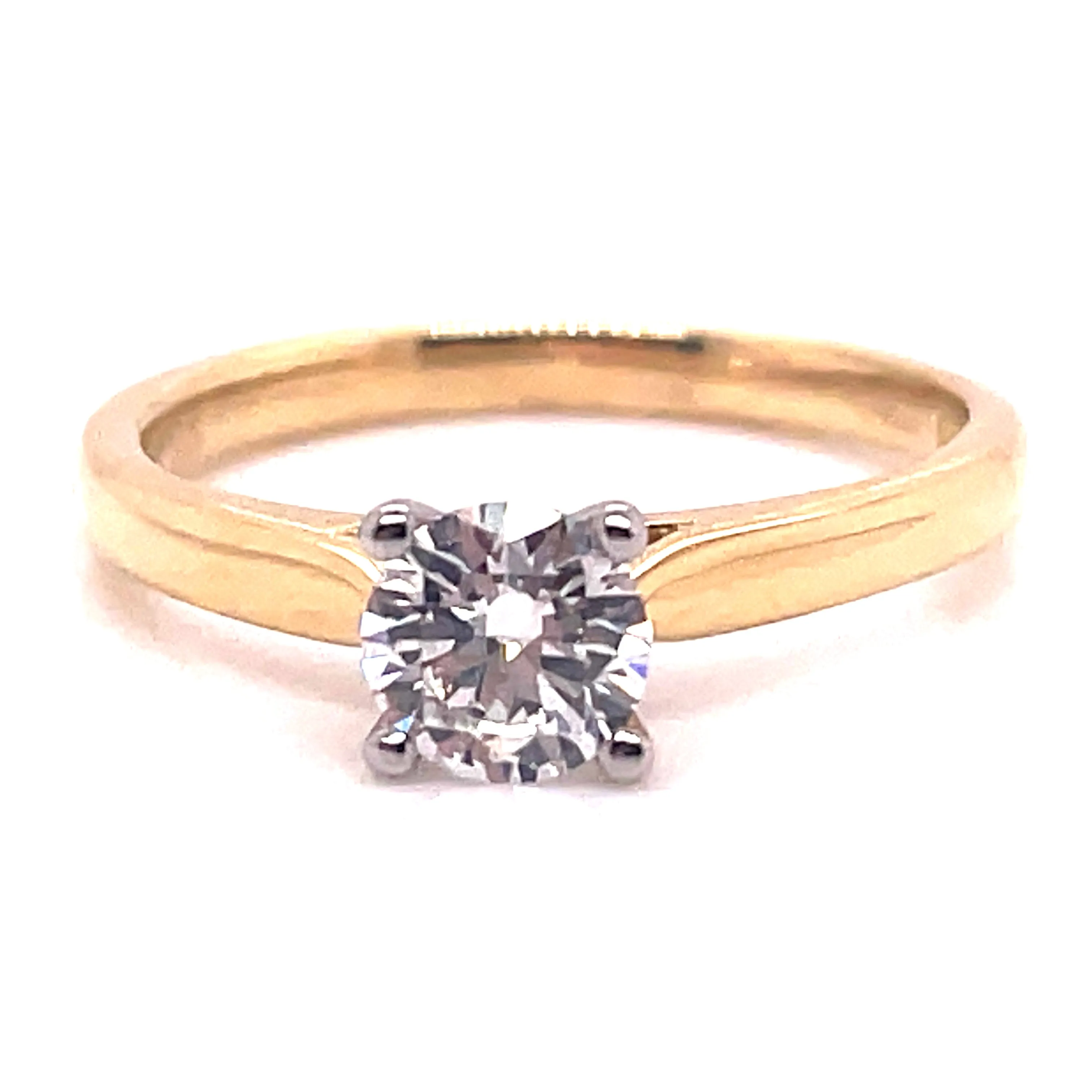 Bella - 18ct Yellow Gold .50ct Solitaire Earth Grown Diamond Engagement Ring