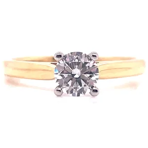 Bella - 18ct Yellow Gold .50ct Solitaire Earth Grown Diamond Engagement Ring