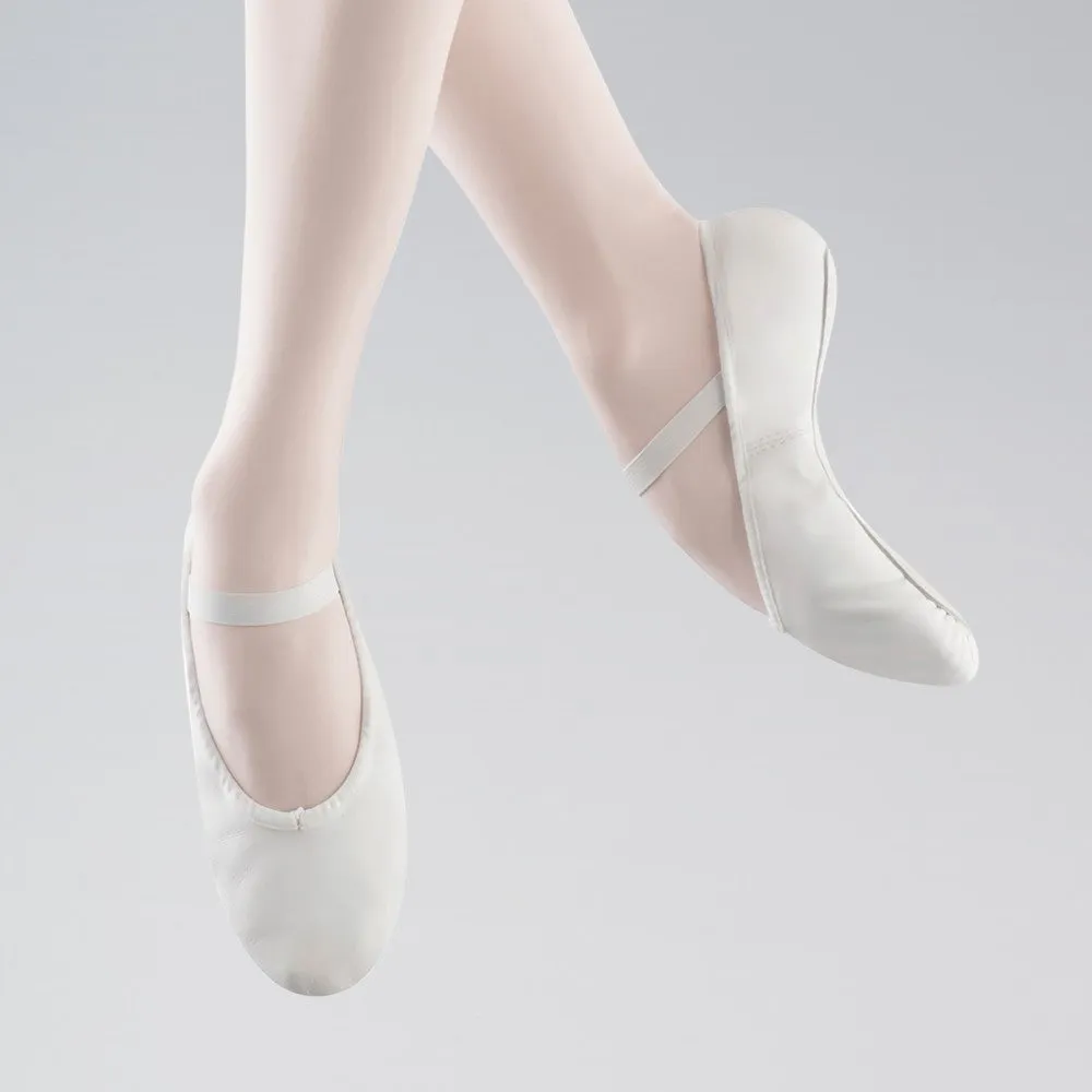 Bloch 209 Arise Full Sole White Leather Ballet Shoes