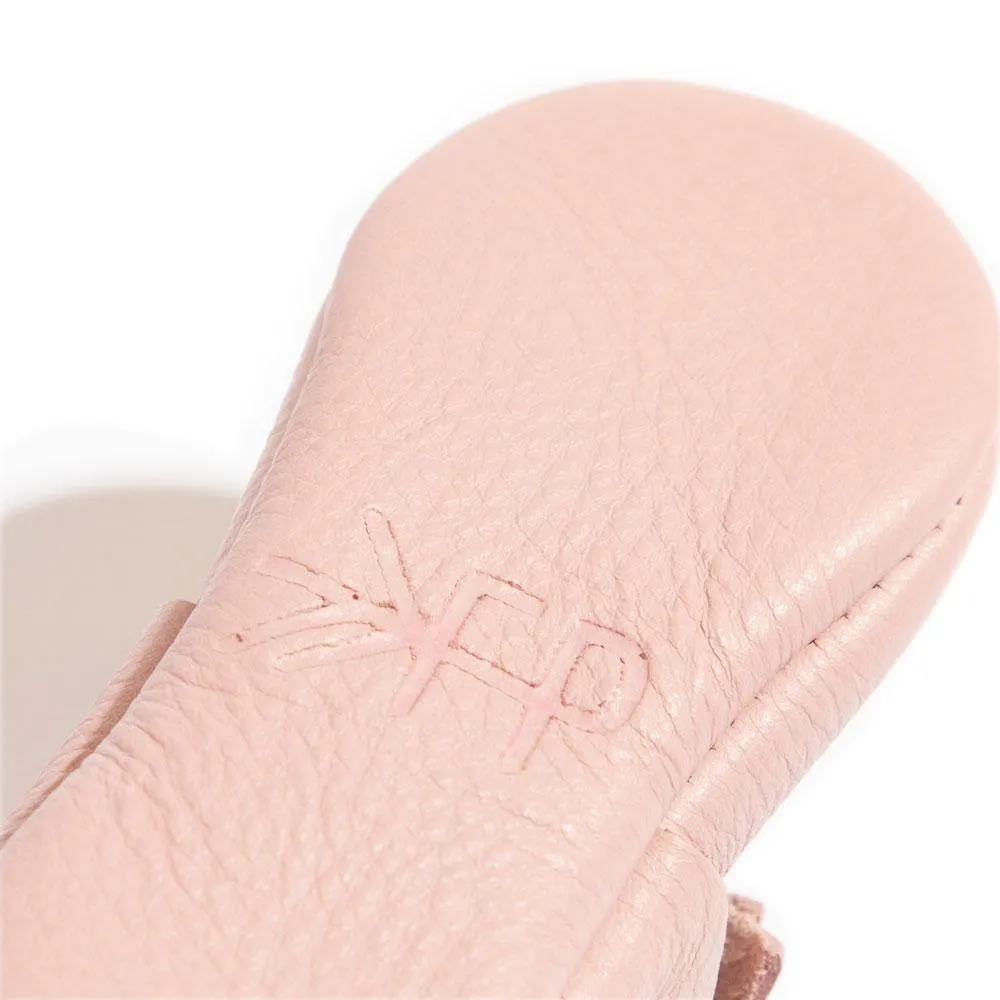 Blush Ballet Flat Bow Baby Shoe