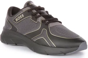 Boss Owen Runner Empire In Black Gold For Men