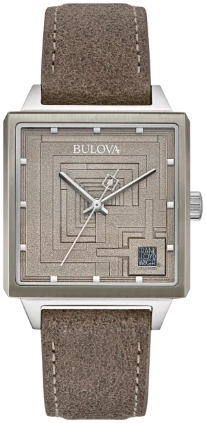 Bulova Frank Lloyd Wright Ennis House Watch 96A314