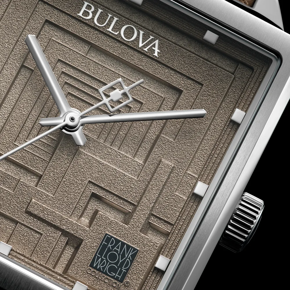 Bulova Frank Lloyd Wright Ennis House Watch 96A314