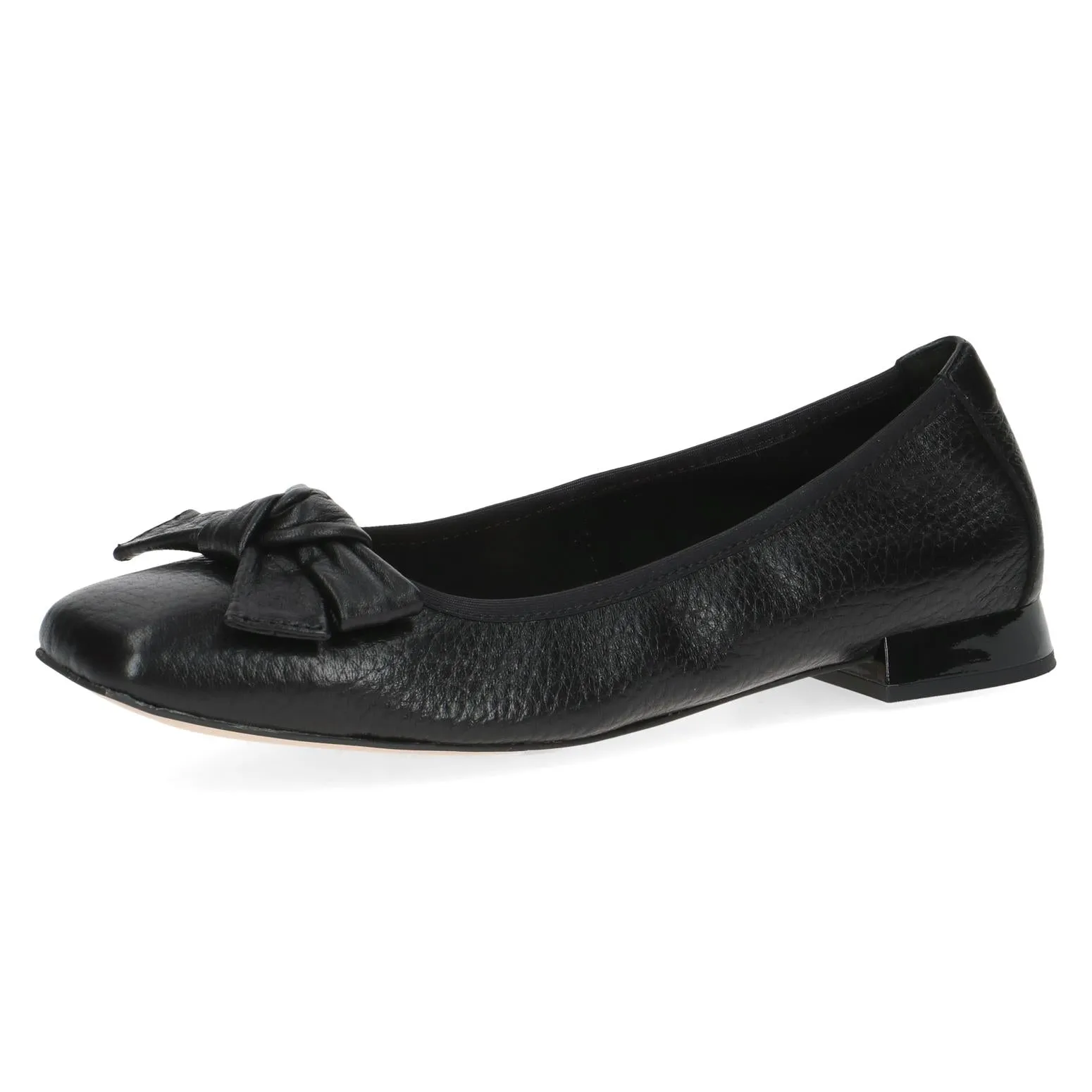 Caprice Ladies Bow trim Ballet Pump