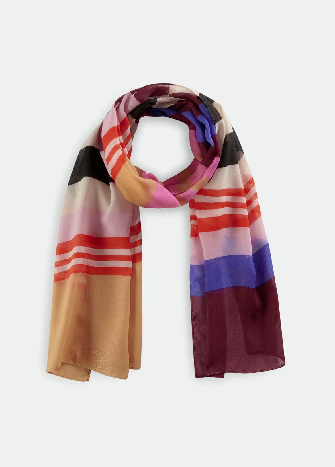 Codello Striped Mix Pink Scarf