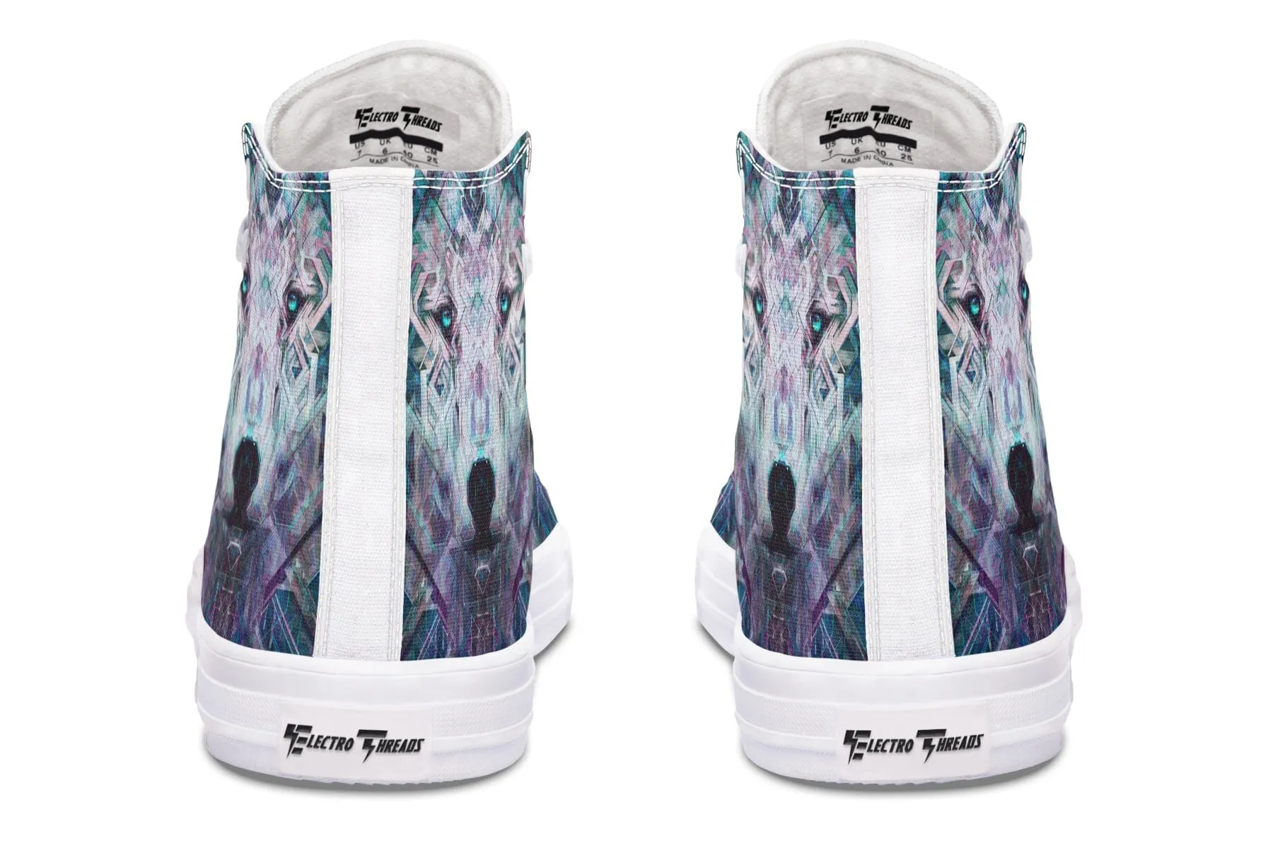 Crystal Wolf High Top Shoes