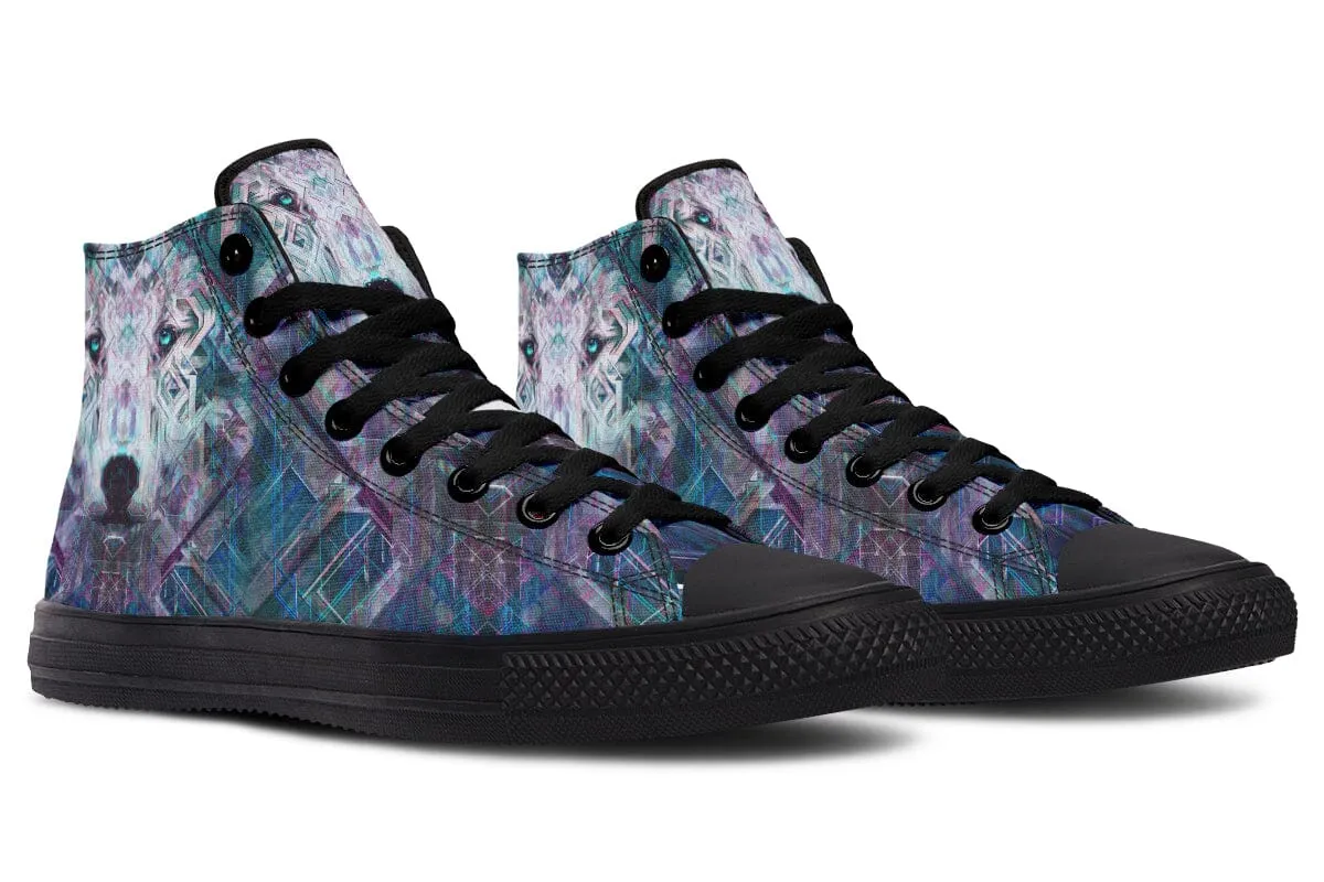 Crystal Wolf High Top Shoes