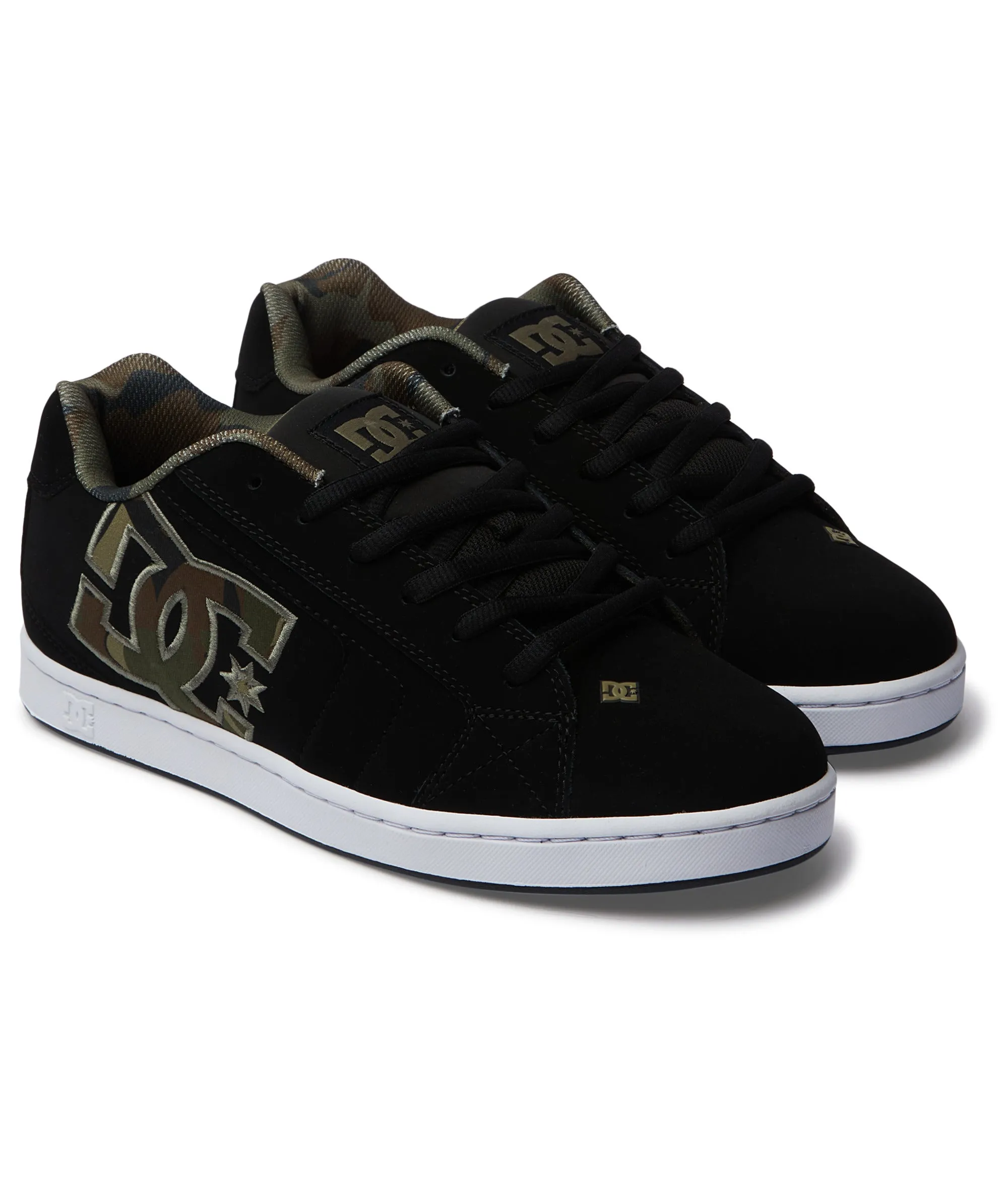 DC Shoes Mens Net Leather Low Rise Trainers