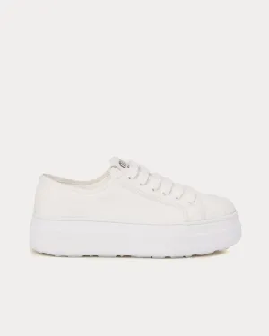 Denim White Low Top Sneakers