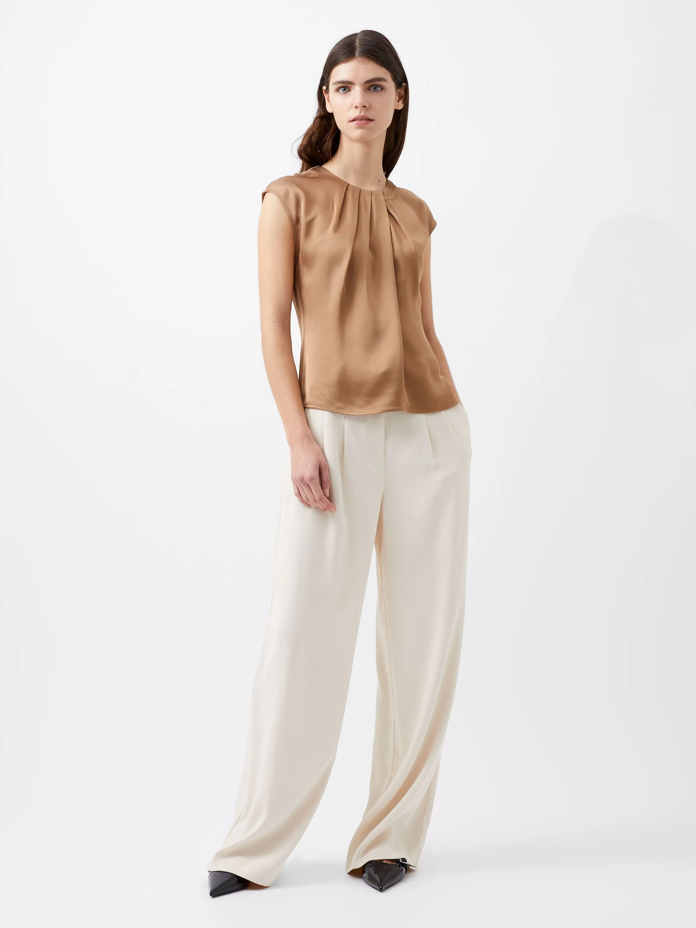 Ennis Eco Satin Neck Detail Top